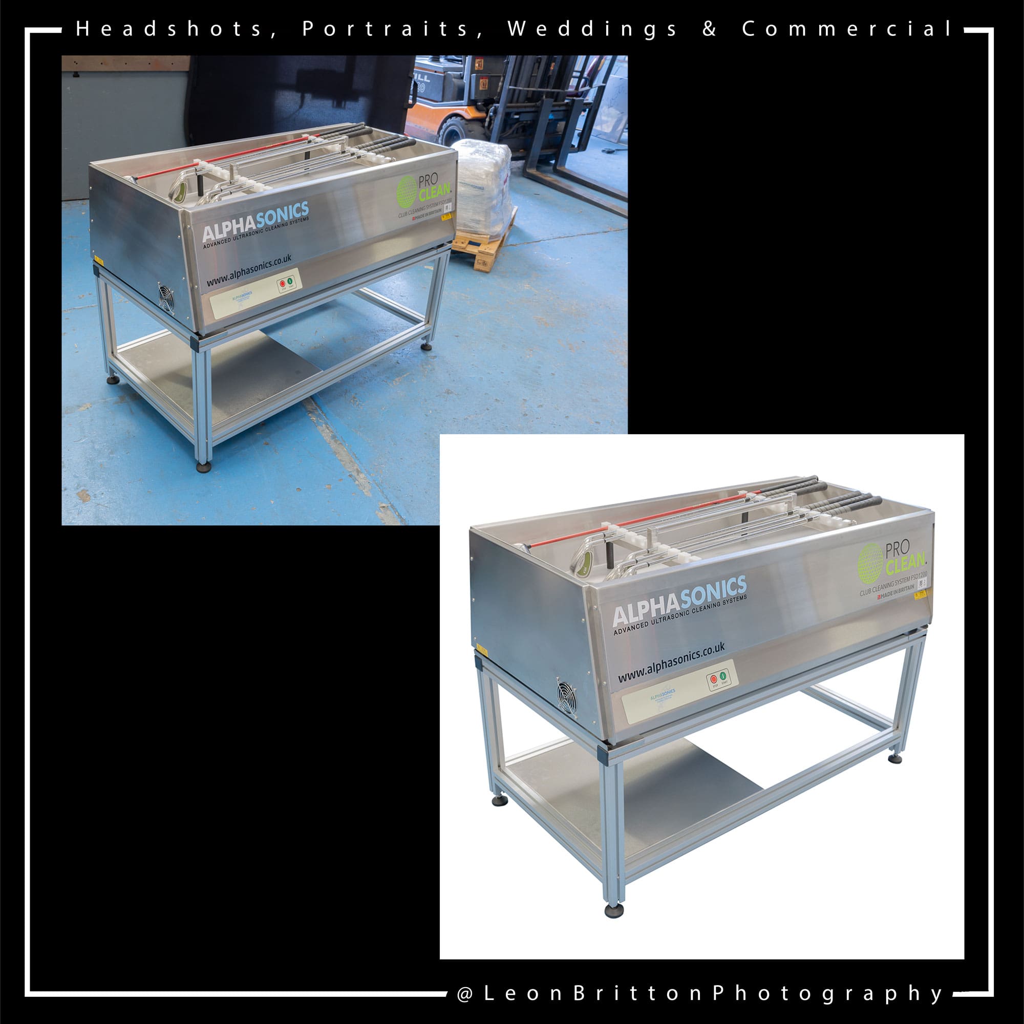 commercial photography of machinery and tools